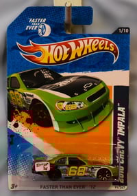 Image 1 of 2012 Hot Wheels Green 2010 Chevy Impala Error Car Collectors No. 91 – Diecast Car NIP”