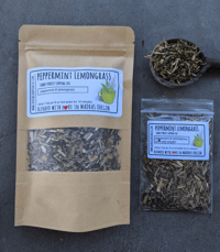 Image 3 of Peppermint Lemongrass Herbal Tea | herbal tea blends Naturally CAFFEINE FREE