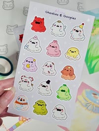 Image 2 of Ghosties & Goopies sticker sheet