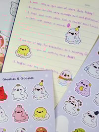 Image 3 of Ghosties & Goopies sticker sheet