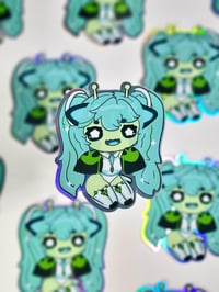 Image 2 of Alien Miku glorp sticker