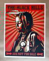 Image 1 of Shepard Fairey LIMITED EDITION "The Black Hills Are Not for Sale" Silkscreen