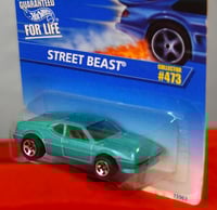 Image 4 of 1996 Hot Wheels Aqua Body Color Street Beast Collectors No. 473 – Diecast Car NIP”