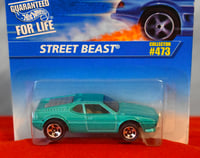 Image 5 of 1996 Hot Wheels Aqua Body Color Street Beast Collectors No. 473 – Diecast Car NIP”