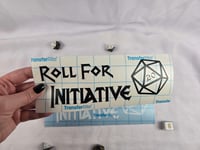 Image 2 of Roll for Initiative D20 Decal