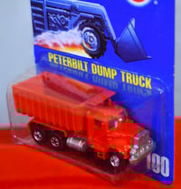 Image 4 of 1992 Hot Wheels Red Body Color Peterbilt Dump Truck Collectors No. 100 – Diecast Car NIP”