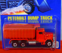 Image 5 of 1992 Hot Wheels Red Body Color Peterbilt Dump Truck Collectors No. 100 – Diecast Car NIP”