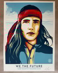 Image 1 of Shepard Fairey LIMITED EDITION "We the Future Are Earth Guardians" Silkscreen
