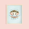 Lil Pearl Illustrated Art Print