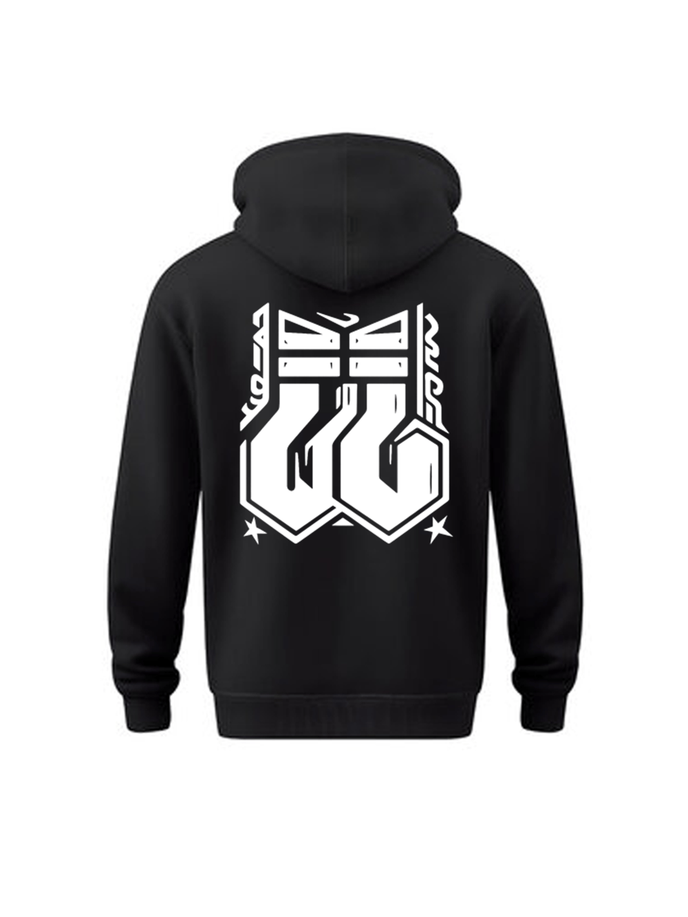 Image of Dubba Down Hoodie (Black/White)