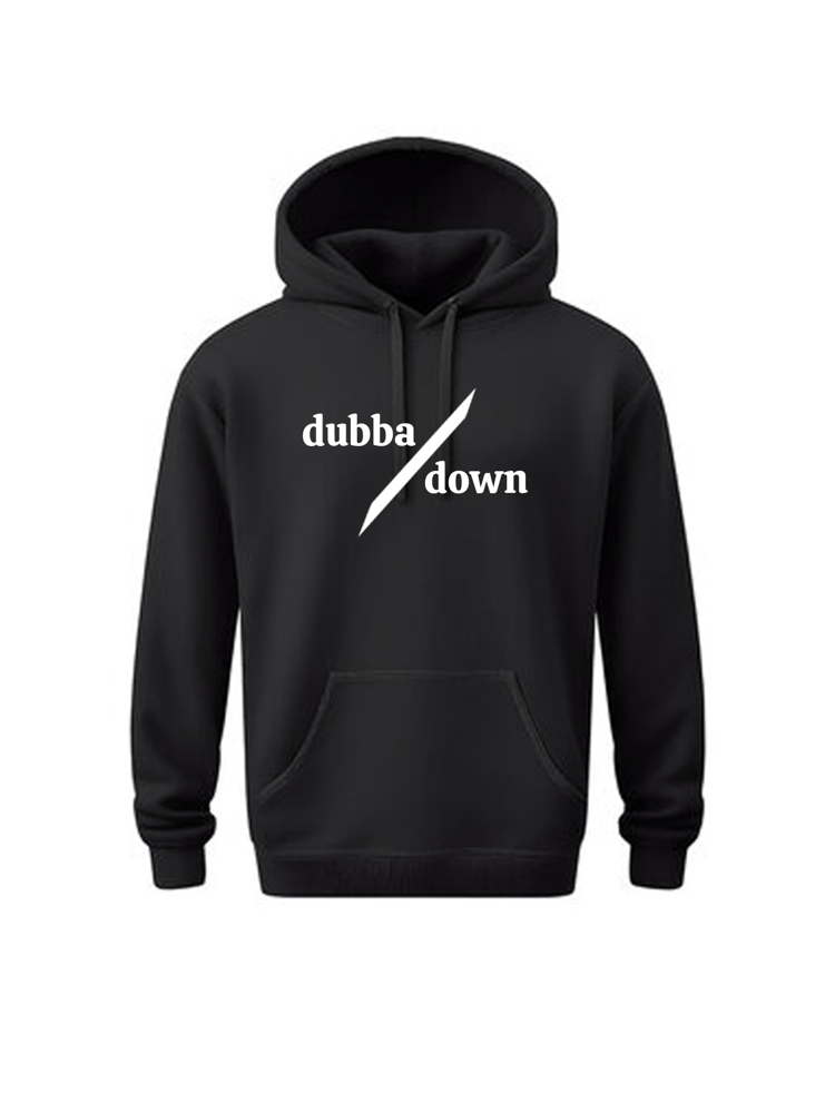 Image of Dubba Down Hoodie (Black/White)