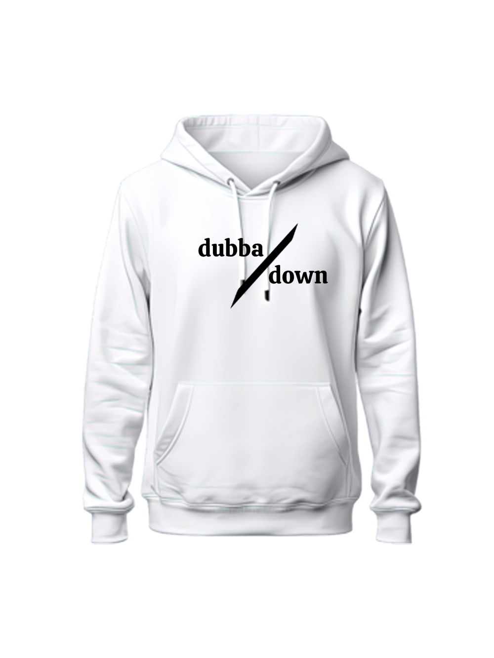 Image of Dubba Down Hoodie (White/Black)
