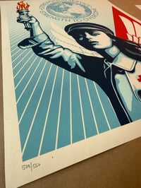 Image 2 of Shepard Fairey LIMITED EDITION "Angel of Hope and Strength" Silkscreen
