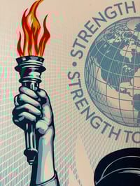 Image 3 of Shepard Fairey LIMITED EDITION "Angel of Hope and Strength" Silkscreen