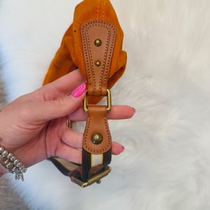 Image of Authentic Louis Vuitton Limited Edition Orange Monogram Suede Onatah Bag