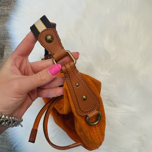 Image of Authentic Louis Vuitton Limited Edition Orange Monogram Suede Onatah Bag
