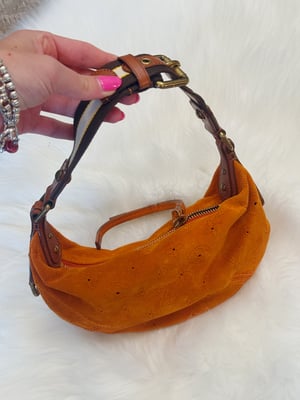 Image of Authentic Louis Vuitton Limited Edition Orange Monogram Suede Onatah Bag
