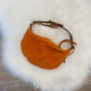 Image of Authentic Louis Vuitton Limited Edition Orange Monogram Suede Onatah Bag