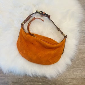 Image of Authentic Louis Vuitton Limited Edition Orange Monogram Suede Onatah Bag