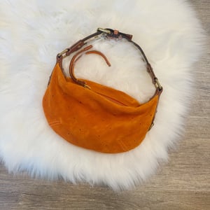 Image of Authentic Louis Vuitton Limited Edition Orange Monogram Suede Onatah Bag