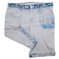 Image 1 of Upcycled Cyanotype Shorts, one of a kind