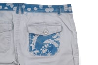 Image 4 of Upcycled Cyanotype Shorts, one of a kind