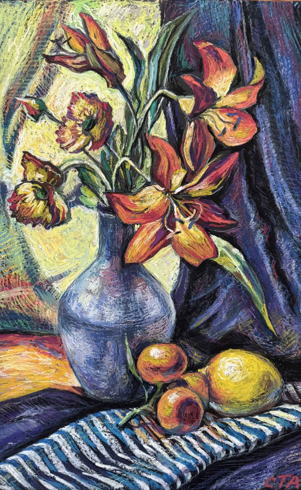 Image of Tatiana Suvorova - Still life with orange lilies