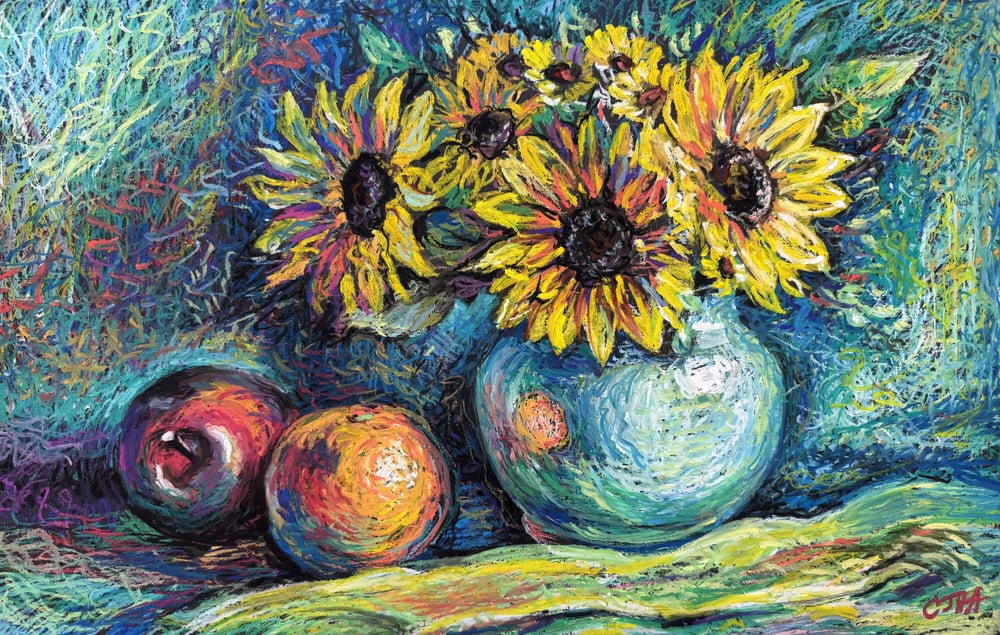 Image of Tatiana Suvorova - Still life with sunflowers