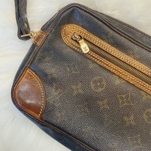 Image of Authentic Louis Vuitton Vintage Monogram Marly Dragonne GM Clutch Bag - Newly Restored