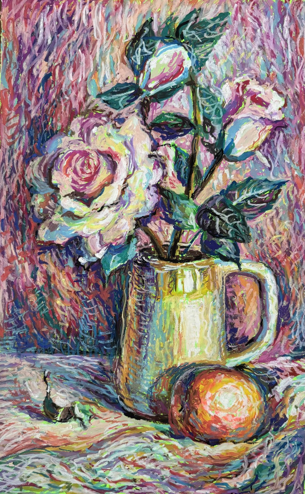 Image of Tatiana Suvorova - Still life with pink roses