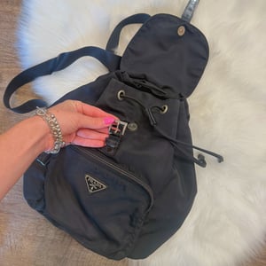Image of Authentic Prada Tessuto "Travel" Collection Backpack - EUC 