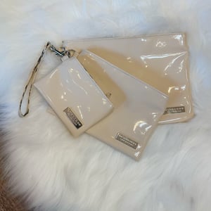 Image of Set of 3 Authentic Burberry Cosmetic Pouches - EUC 