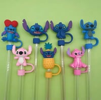 Image 3 of LILO & Stitch Straw Covers 1-7 Pieces | 7 Piece Set 