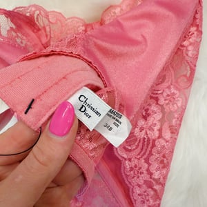 Image of Size 34B/32C - Vintage Christian Dior Rare Bubblegum Bustier