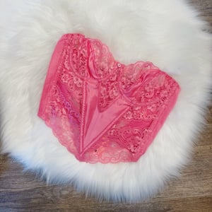 Image of Size 34B/32C - Vintage Christian Dior Rare Bubblegum Bustier