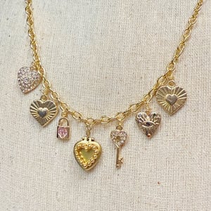 Image of Handmade Charm Necklace - Vintage & Modern Charms