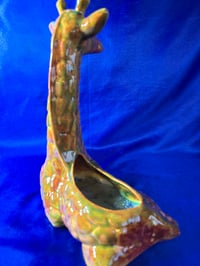 Image 3 of Ceramic Handmade Giraffe Planter Flower Pot Vase