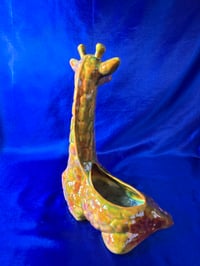 Image 4 of Ceramic Handmade Giraffe Planter Flower Pot Vase