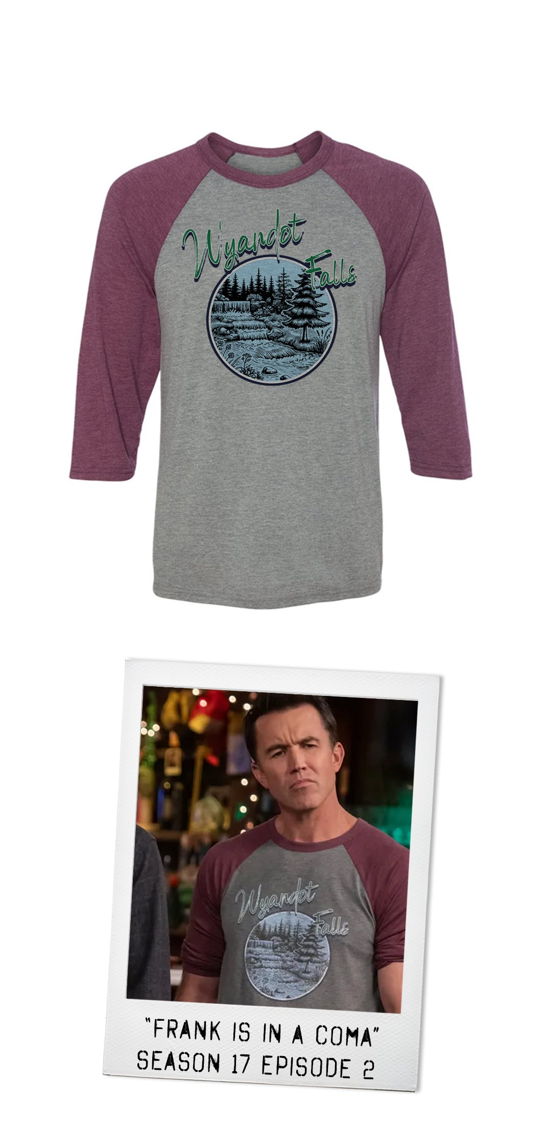 Image of Wyandot Falls Baseball Tee