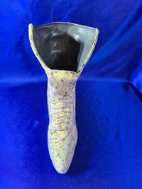 Image 1 of Vintage Handmade Ceramic Boot Planter
