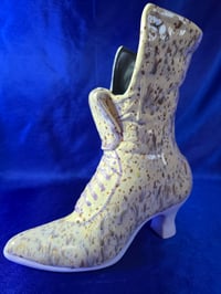 Image 4 of Vintage Handmade Ceramic Boot Planter