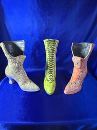 Image 5 of Vintage Handmade Ceramic Boot Planter