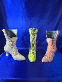 Image 6 of Vintage Handmade Ceramic Boot Planter