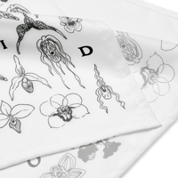 Image 2 of orchid bandana...in white 