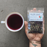 Image 2 of Hibiscus Mint Herbal Tea | herbal tea blends | Summertime Cooling Tea / Naturally CAFFEINE FREE