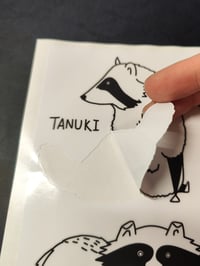 Image 3 of Tanukis Sticker Sheet