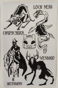 Image 2 of Cryptids Sticker Sheet