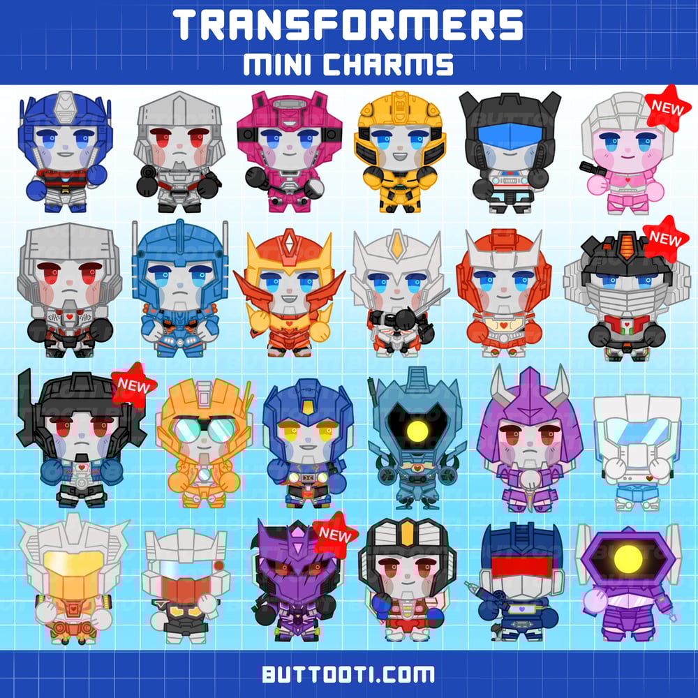 [PREORDER / IN STOCK] ✧ Transformers One / MTMTE Glitter Epoxy Mini Charms ✧