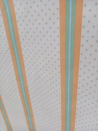 Image 4 of 1980s Vintage Laura Ashley Wallpaper Rolls -  'Louise' Cottagecore Polka Dot Stripe - (set of 3)