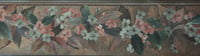 Image 4 of 1990s Vintage Brewsters Wallpaper Border Rolls - 80s Traditional Victoriana Gold Floral - (Set of 2)